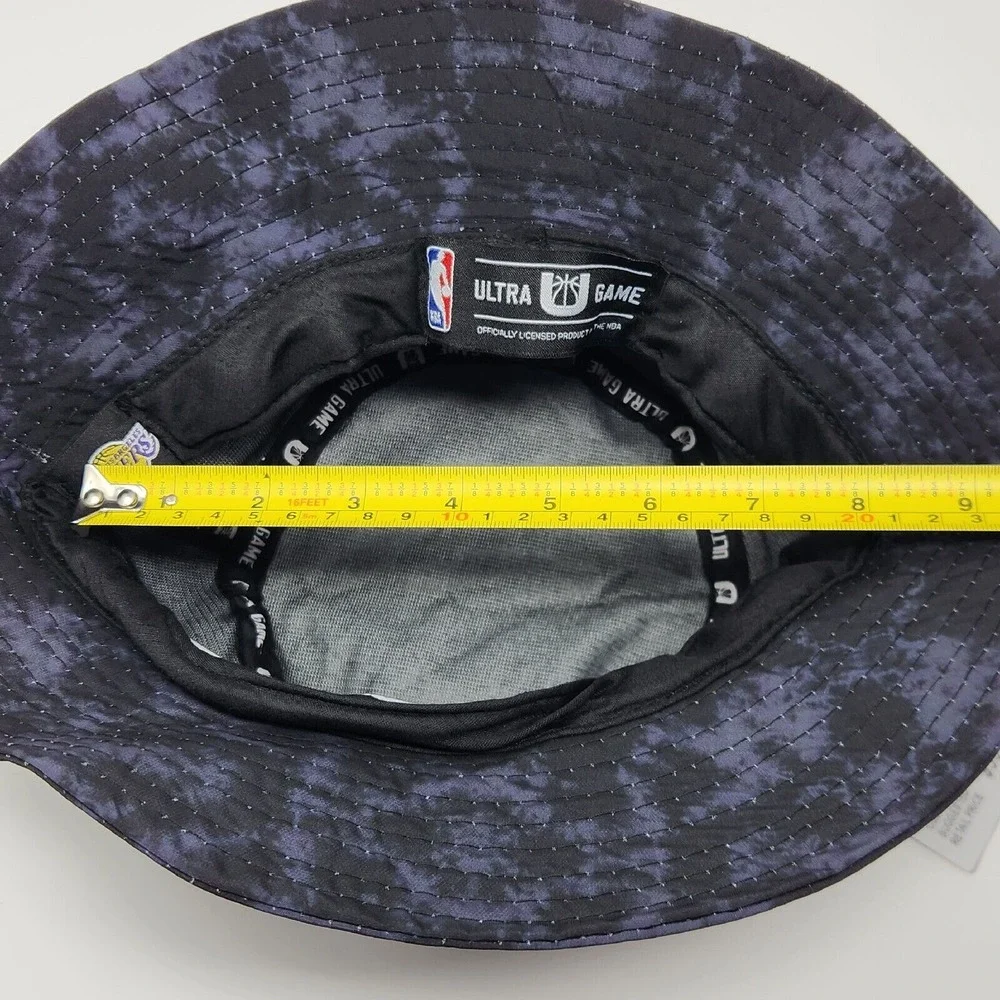 Los Angeles LA Lakers Bucket‎ Hat Tie Dye Black Blue One Size Fits NBA Official